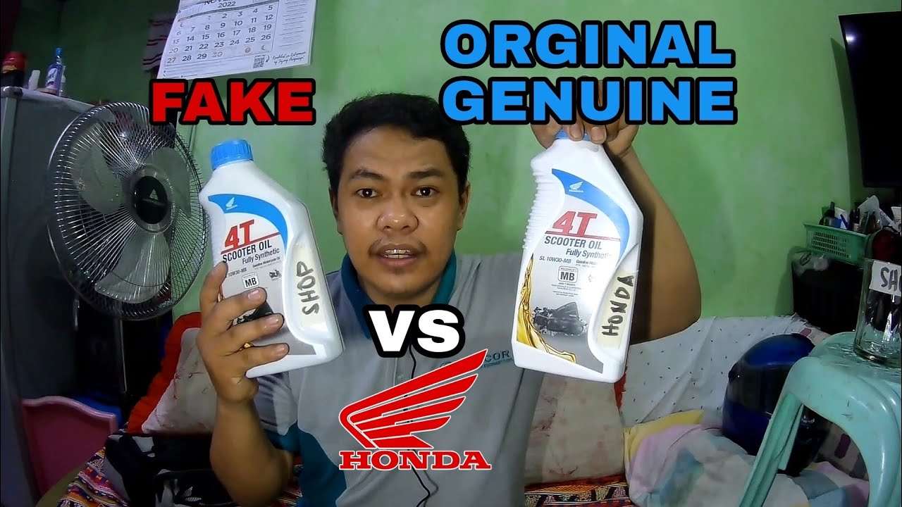 ENGINE OIL FAKE vs ORGINAL HONDA GENUINE OIL
