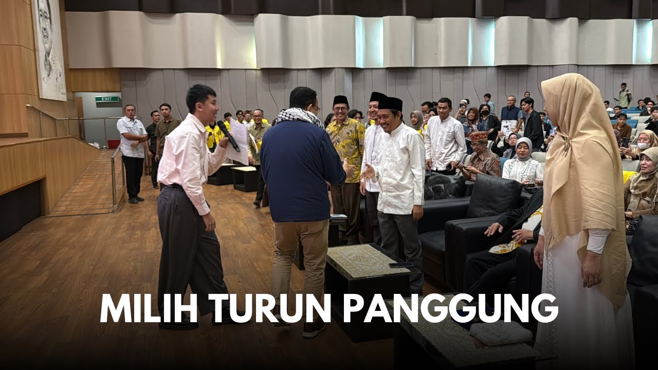 DETIK DETIK ANIES BASWEDAN MILIH TURUN PANGGUNG SAAT ACARA DI UI