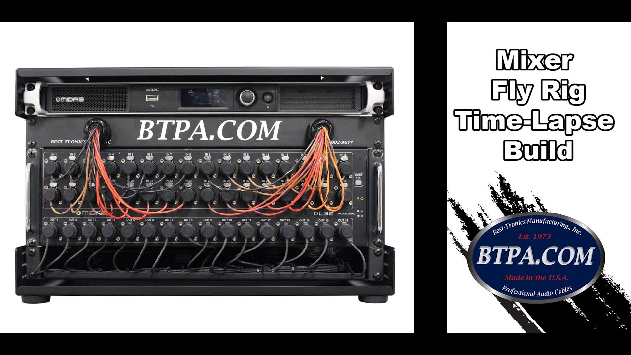 BTPA| Mixer Fly Rig Time-Lapse Build w/ All Multipin Input Split