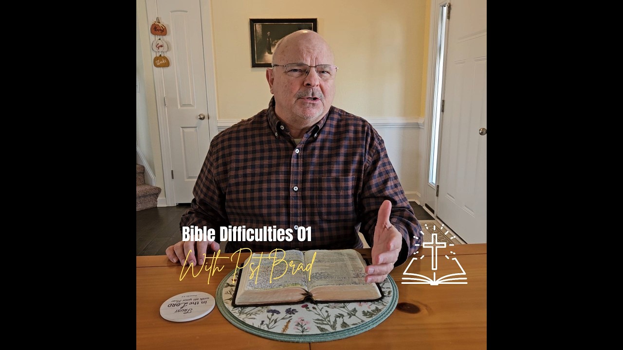 01 Bible Difficulties with Pst Brad Abley: Why did God 