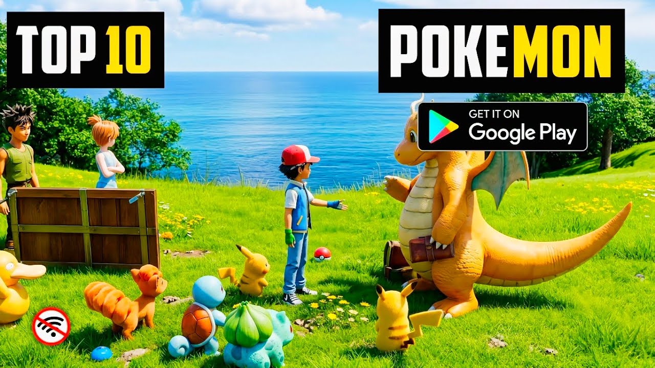 Top 10 Working POKEMON Games For Android In 2025 | High Graphics (Online/Offline)