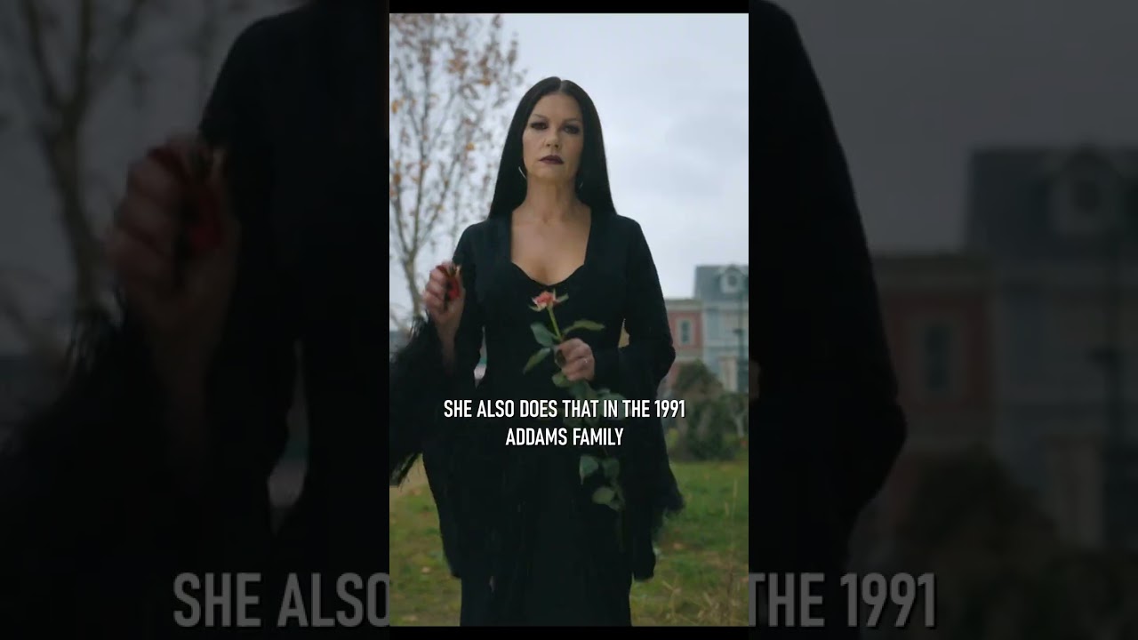 Why Morticia break the petals in Wednesday?