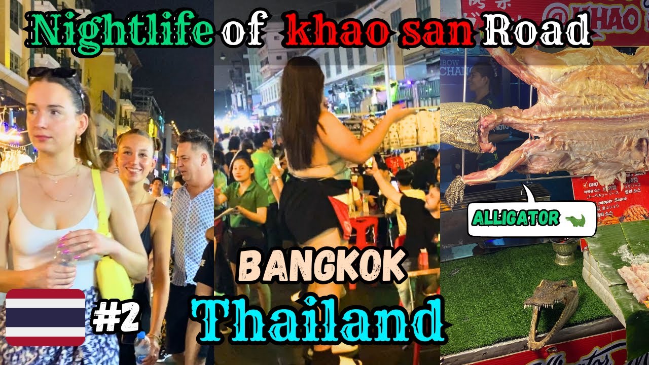 Nightlife of Khao San Road 🤩 Bangkok || #thailand 🇹🇭