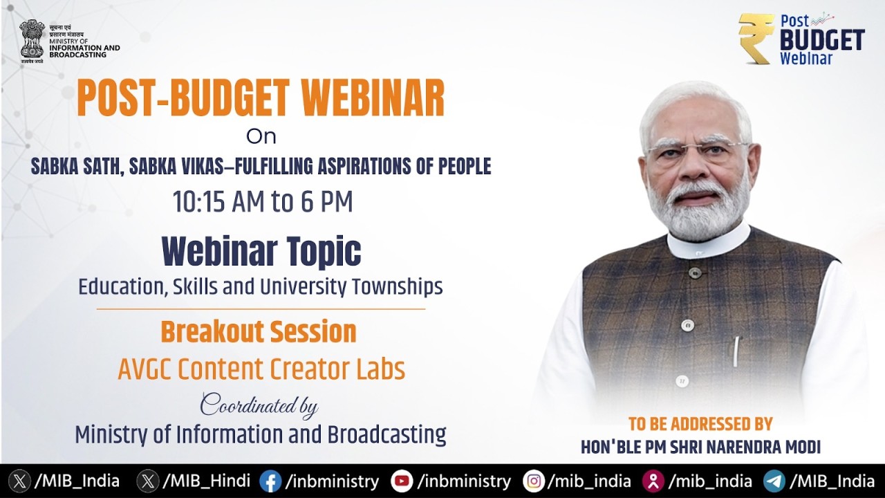 Post Budget Webinar || Sabka Saath, Sabka Vikas – Fulfilling Aspirations of the People