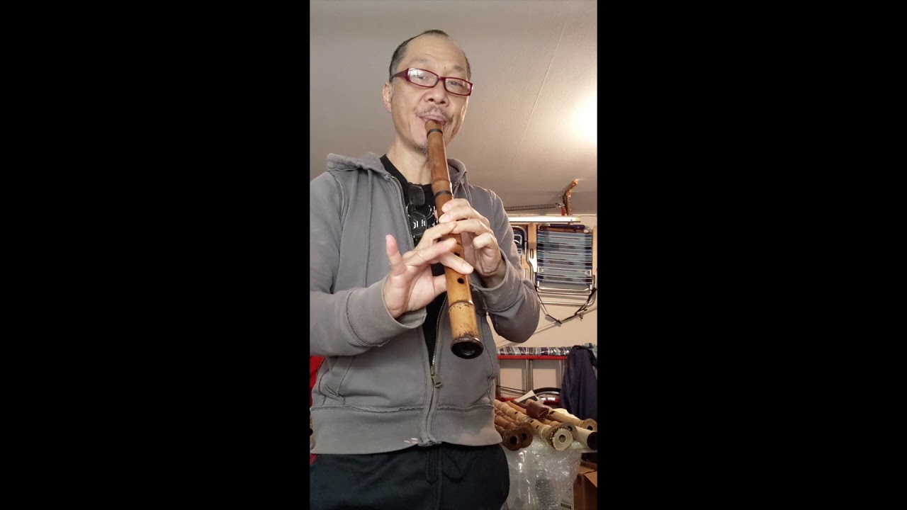 Edo Period Shakuhachi Demonstration 1.7 length