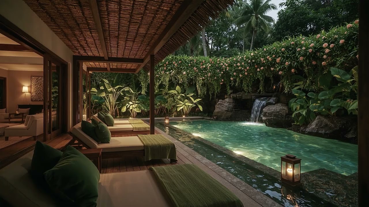 Luxury Spa Ambience 🌿 Slow Jazz & Water Sounds | Jazz Music and Nature Therapy for Relaxing & Focus