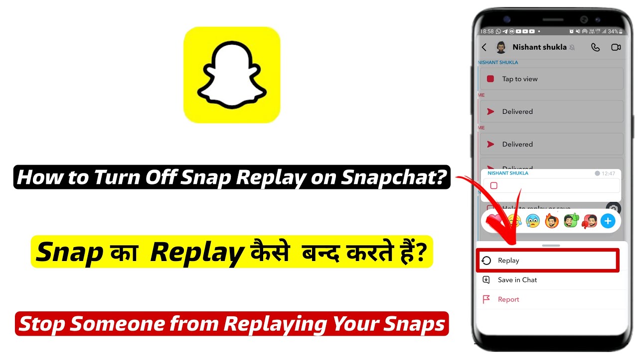 How to Turn off Replay of Your Snaps on Snapchat | Snap ka replay option kaise hatayen