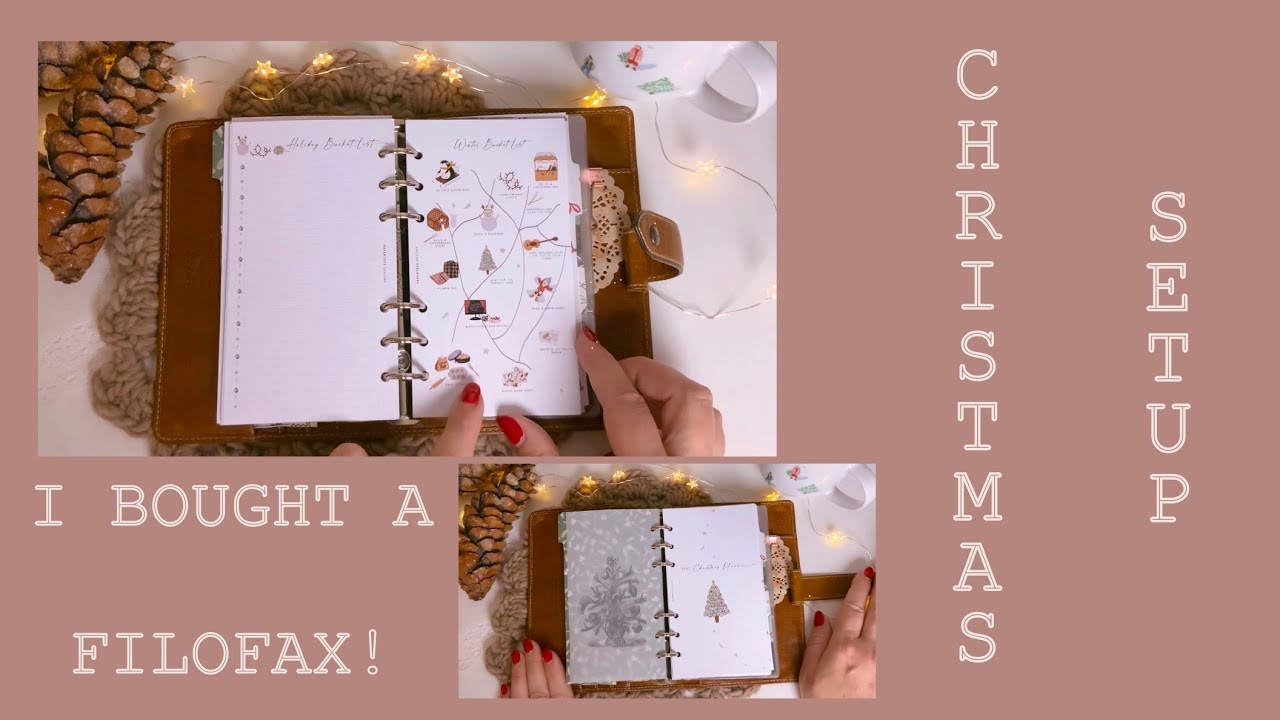 I BOUGHT A FILOFAX! | Christmas Setup and December insert of my new Ringplanner
