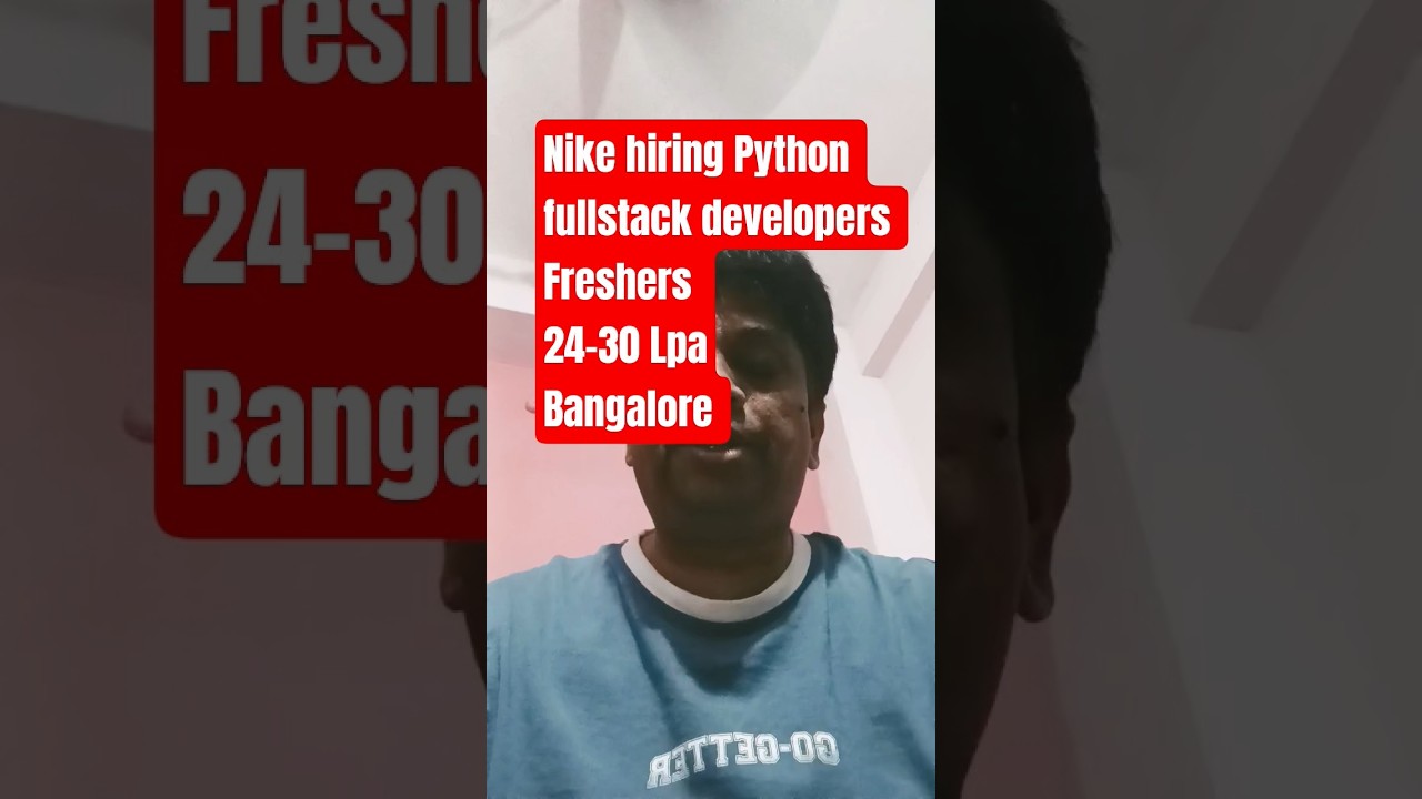 Nike Hiring PythonFull Stack Freshers  in Bangalore | 2026 IT Jobs 🔥