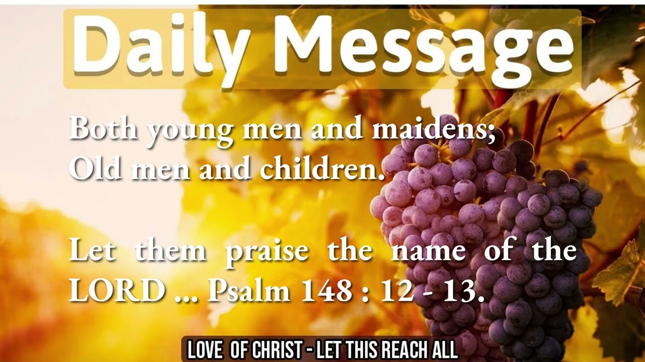 Praise the Lord, everyone ! -  Daily Message -  11.01.2026 - Sis. Angelin Joseph.