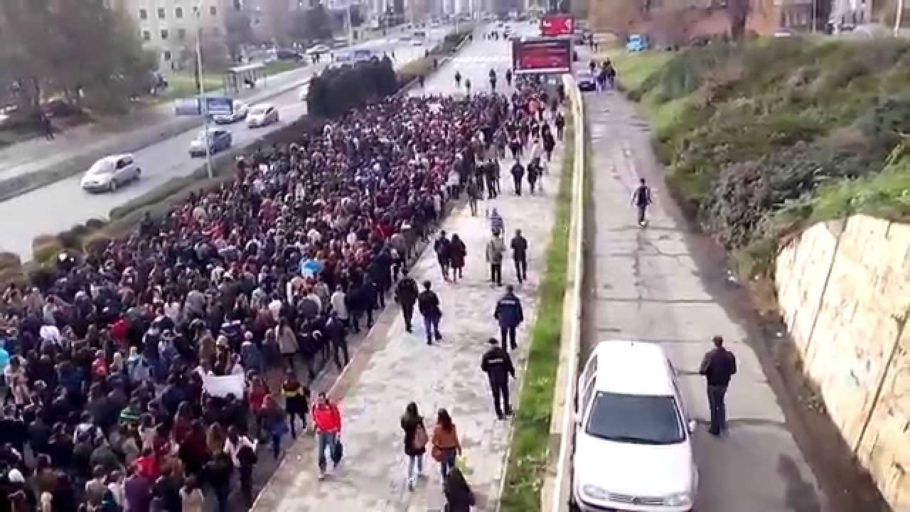 Студентски марш против екстерното тестирање (17.11.2014)