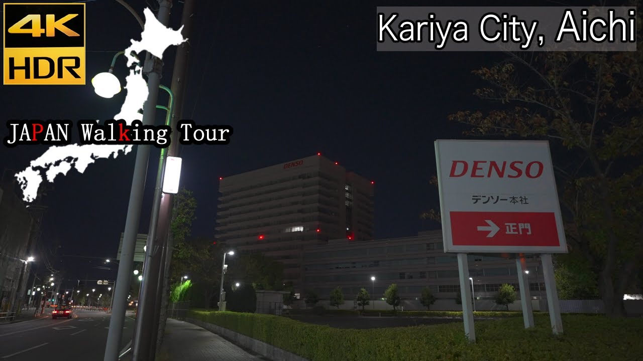 [4K HDR] Kariya City at Night | Kariya Station North Side | Aichi