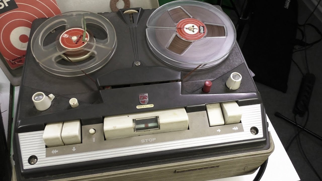 Philips bandrecorder/ tape recorder EL 3541 00M  - 61 Years old runs fine - 61 jaar oud werkt prima