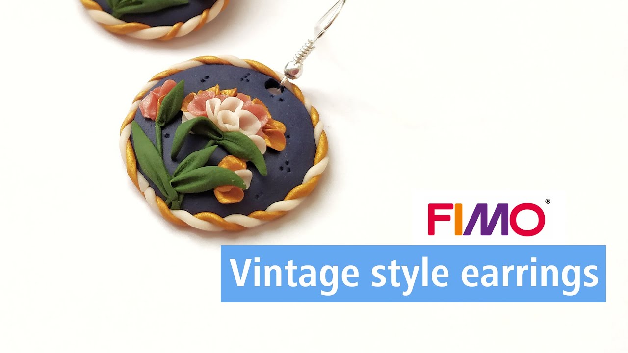 Vintage look earrings ▪ FIMO DIY | STAEDTLER