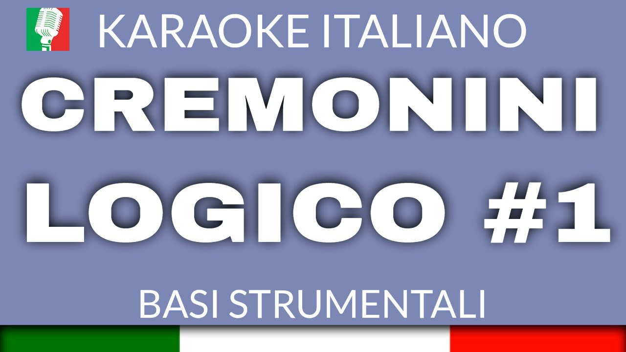 CESARE CREMONINI - LOGICO #1 (KARAOKE STRUMENTALE)  [base karaoke italiano]🎤