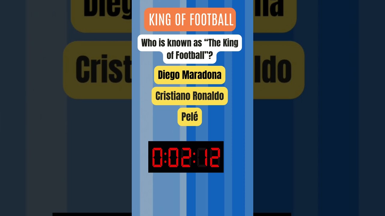 Who is the King of Football? ⚽️ | Quick Sports Trivia 