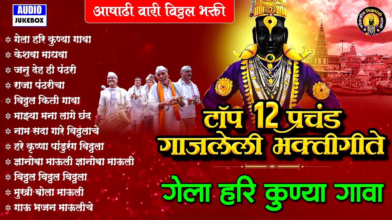आषाढी वारी | विठ्ठलाची गाणी | टॉप 13 गेला हरि कुण्या गावा | Vitthal Songs Marathi | पांडुरंगाची गाणी