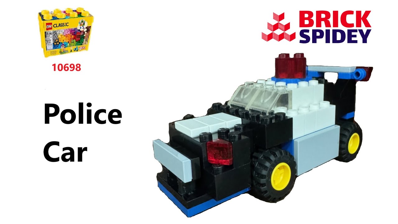 Lego 10698 How to make a police car 경찰차 tutorial idea using Lego Classic 10698 #legomoc