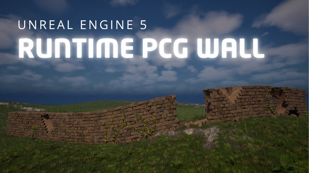 Runtime PCG Walls - Unreal Engine 5