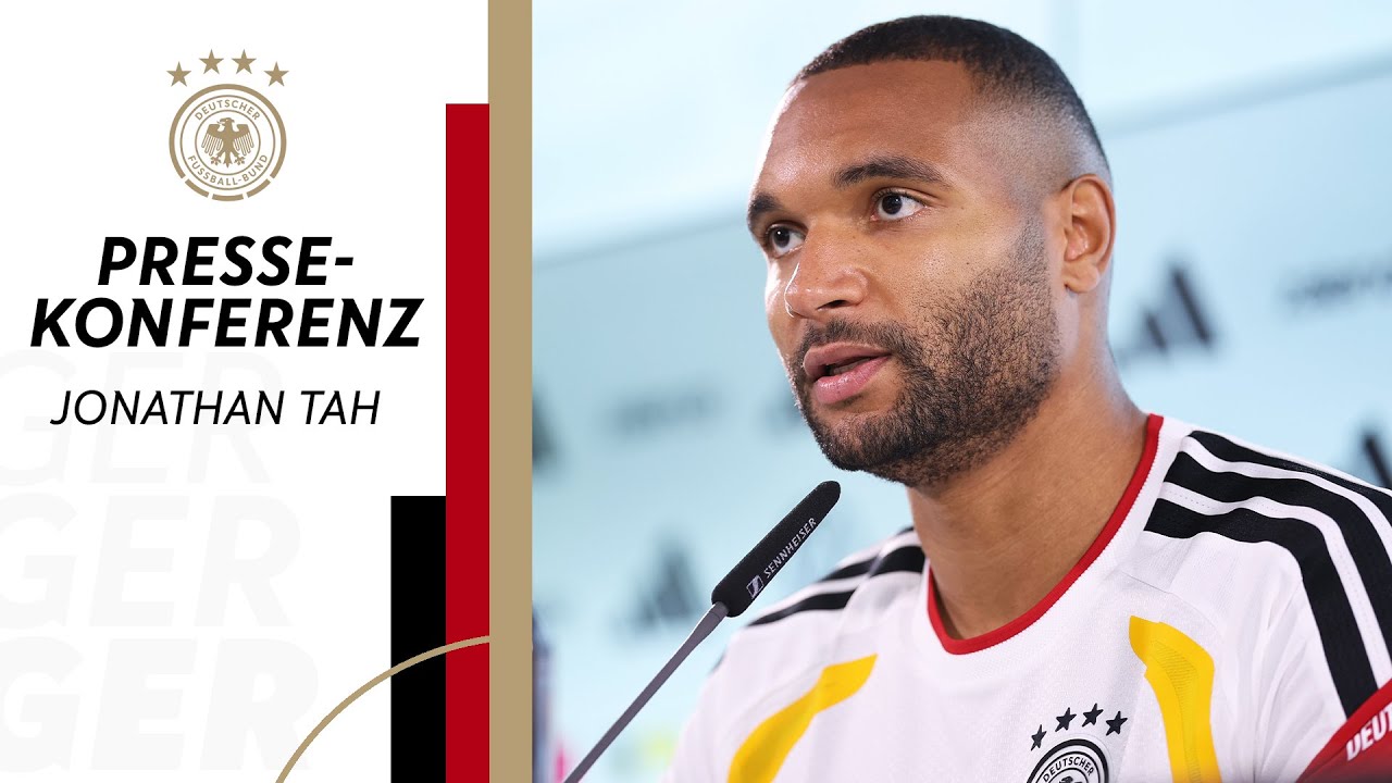 RE-LIVE | Pressekonferenz der Nationalmannschaft mit Jonathan Tah | WM-Qualifikation