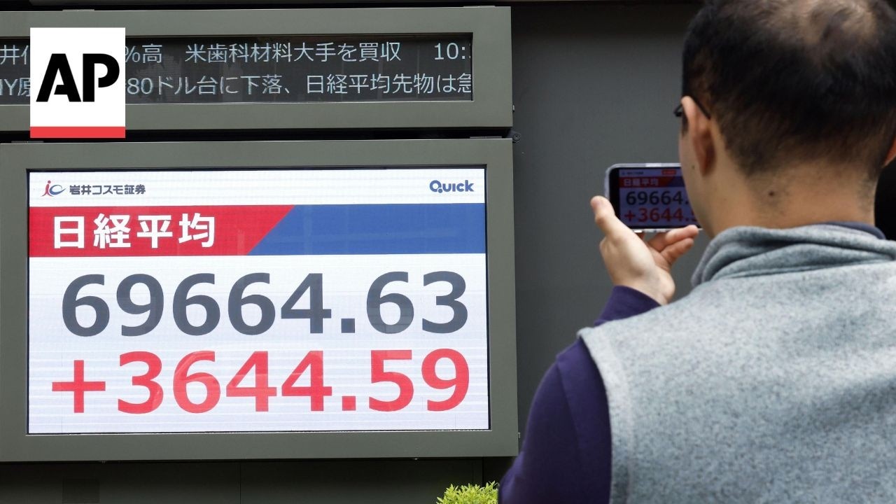 Tentative deal to end Iran war sends stocks soaring while oil prices fall