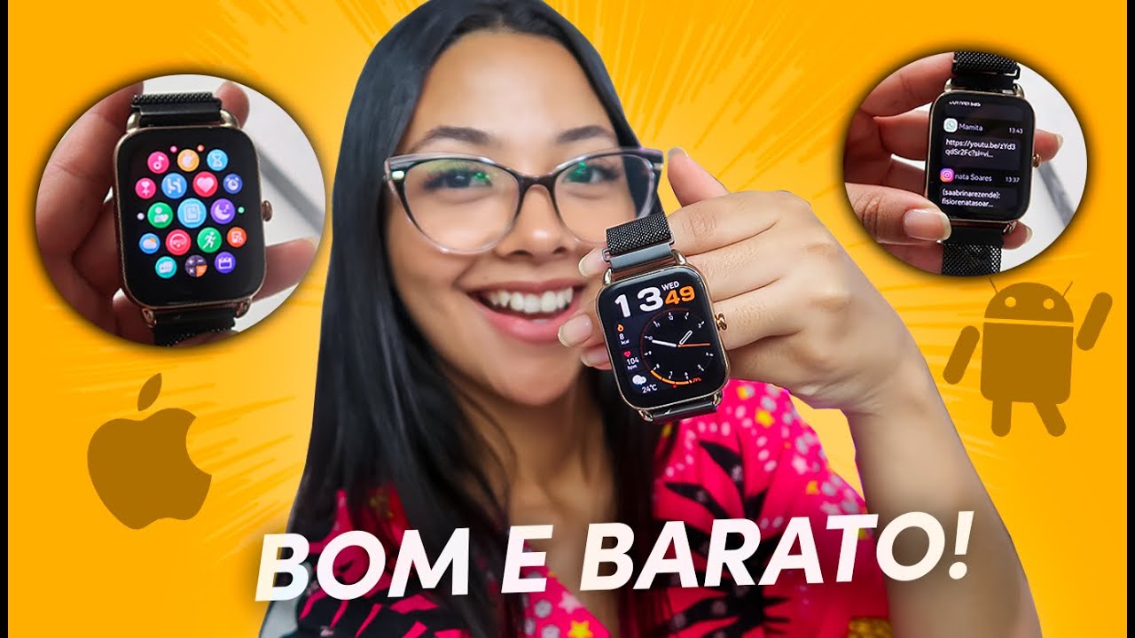 🚨SMARTWATCH BOM E BARATO PRA VOCÊ COMPRAR HOJE! Compatível com Android e iOS Haylou RS4 Plus