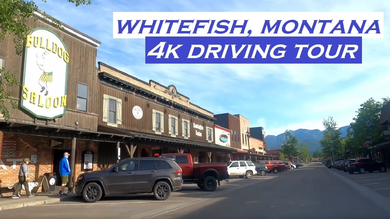 Whitefish, Montana | 4k Driving Tour | Dashcam