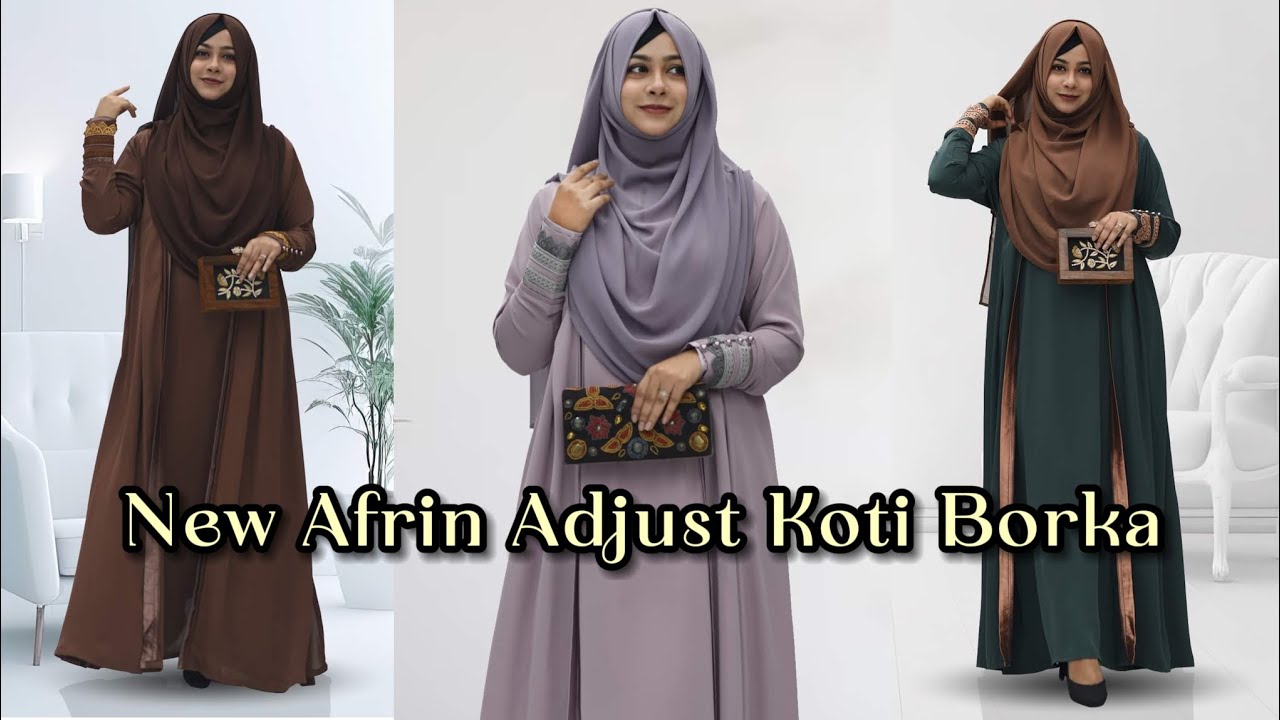New Stylish Adjust Koti Borka 🫣 Premium Dubai Cherry Fabric