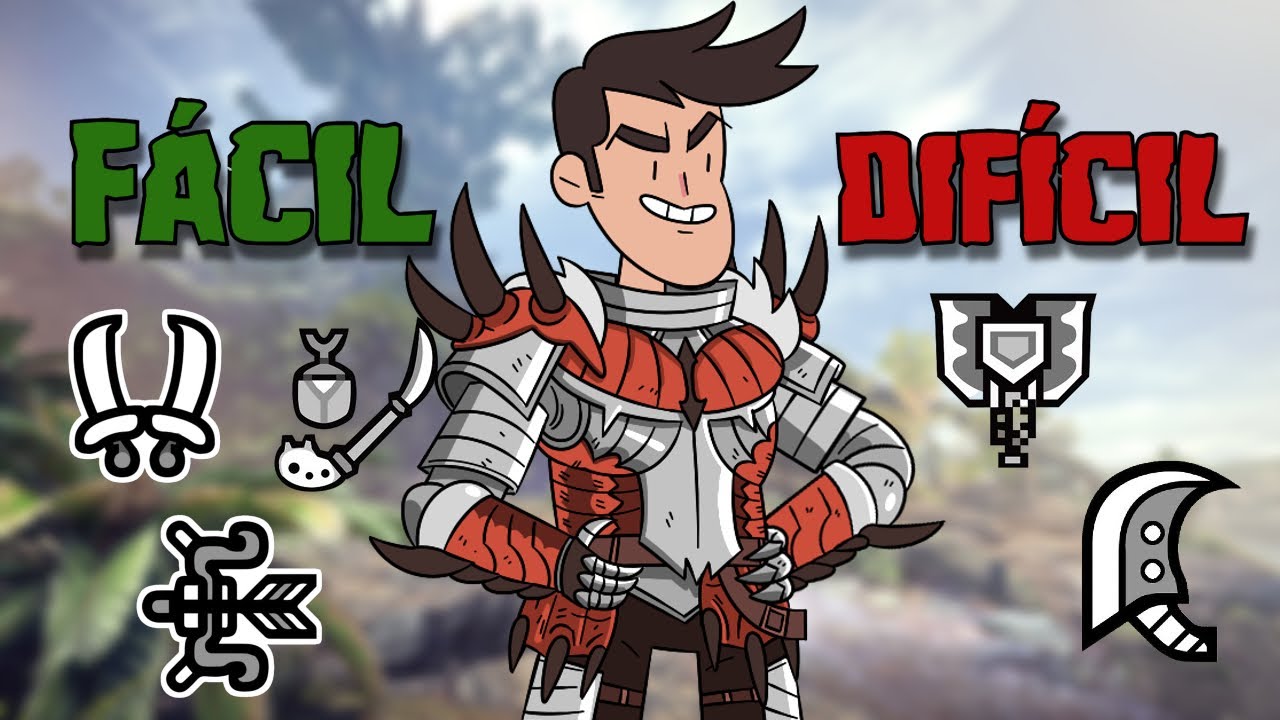 Armas Mais Fáceis e Mais Difíceis para Aprender do Monster Hunter World | Ranking