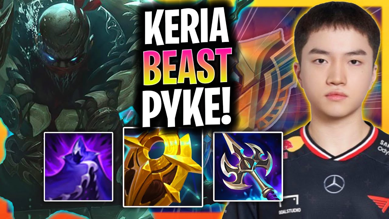 KERIA IS A BEAST WITH PYKE! | T1 Keria Plays Pyke Support vs Shen!  Season 2025