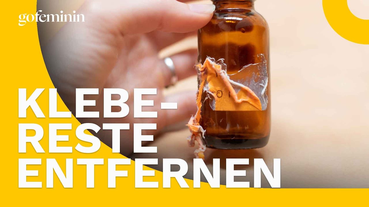 Mit diesen Hausmitteln Aufkleber einfach und schnell entfernen