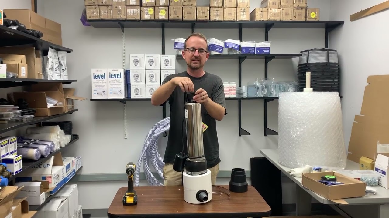 How to install floating intake sleeve on submersible cistern pump