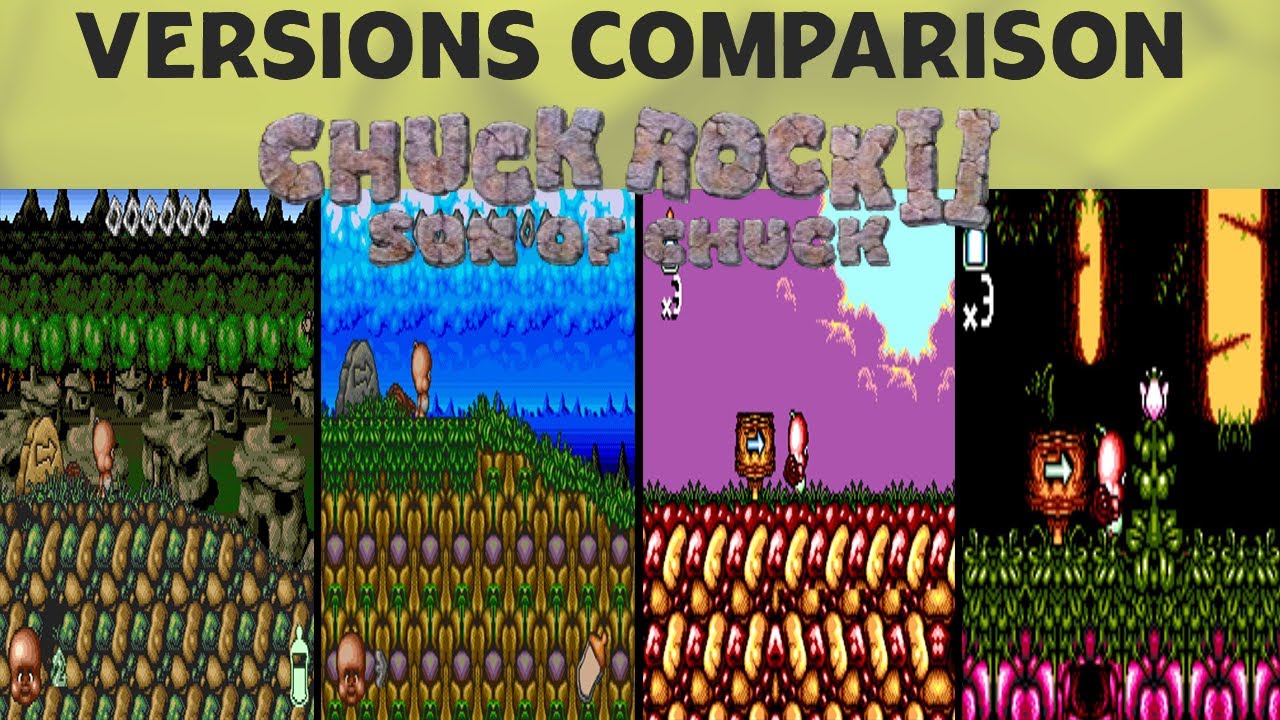 Chuck Rock II: Son of Chuck (チャックロックⅡ) -Versions Comparison- #50