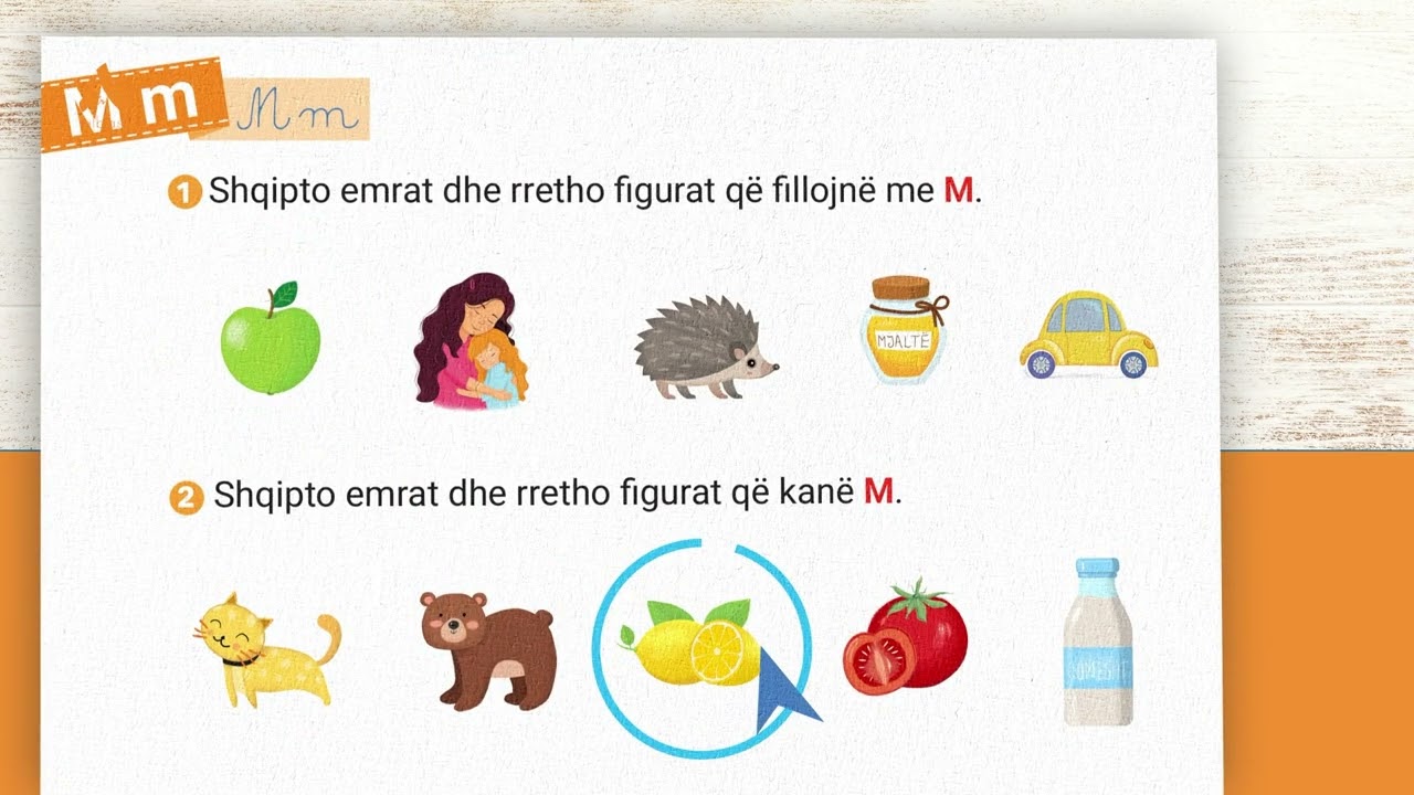 Abetare Mbarëkombëtare: Shkronja M