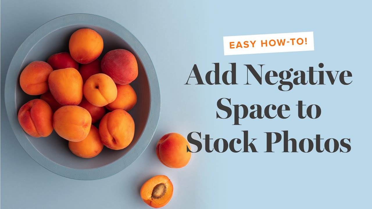 How to Easily Add Negative Space to Stock Photos