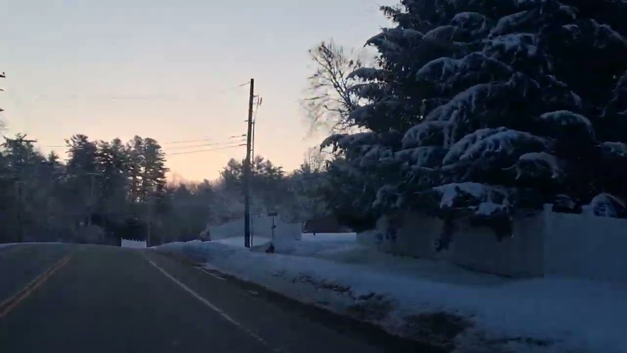 Cold but pretty drive to work