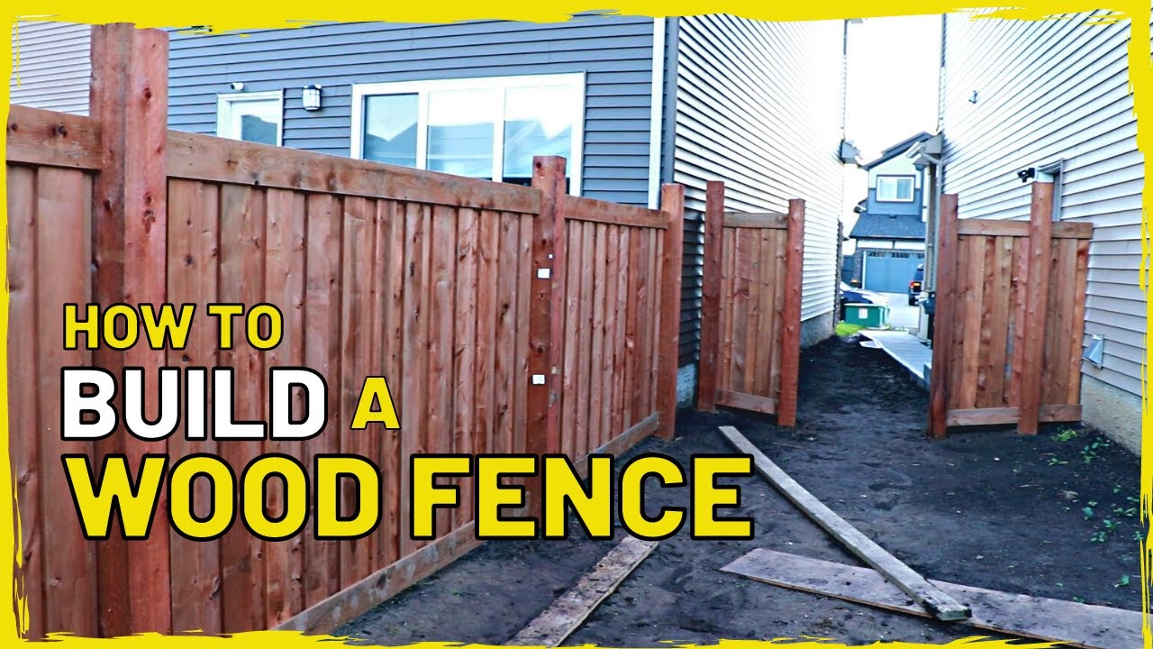 How to Build a Wood Fence
