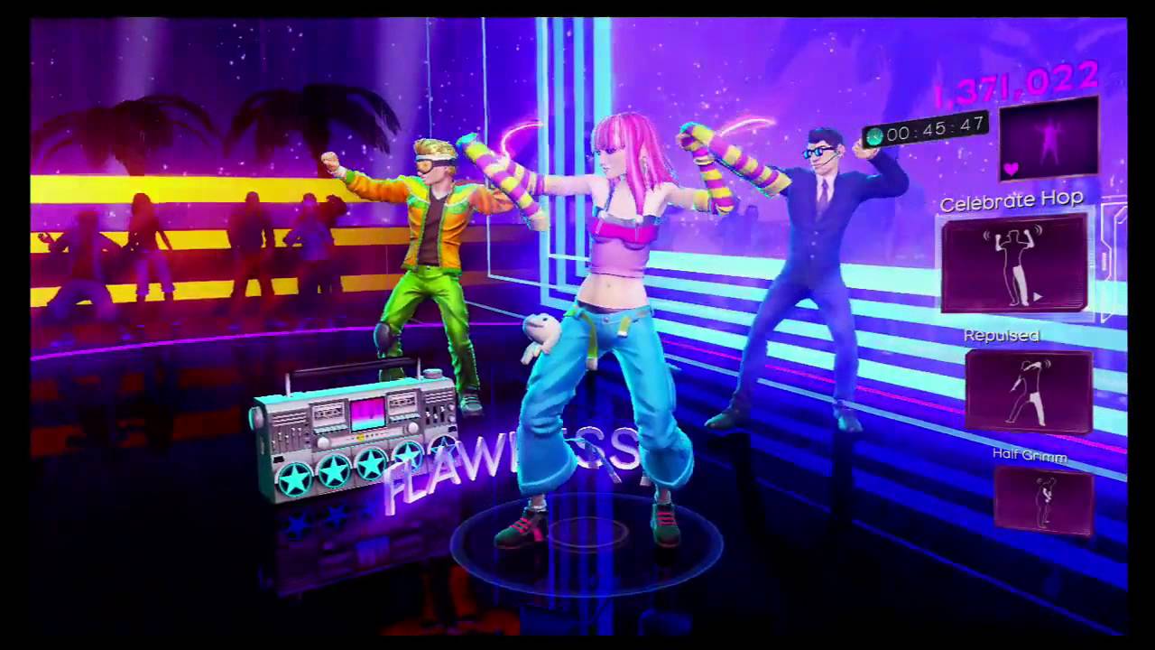 Dance Central 3- Bass Down Low (Hard) 100% Gold Gameplay