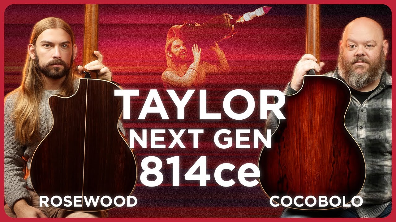 Слышите разницу? Кокоболо против палисандра на гитаре Taylor Next Gen 814ce 2026 года.