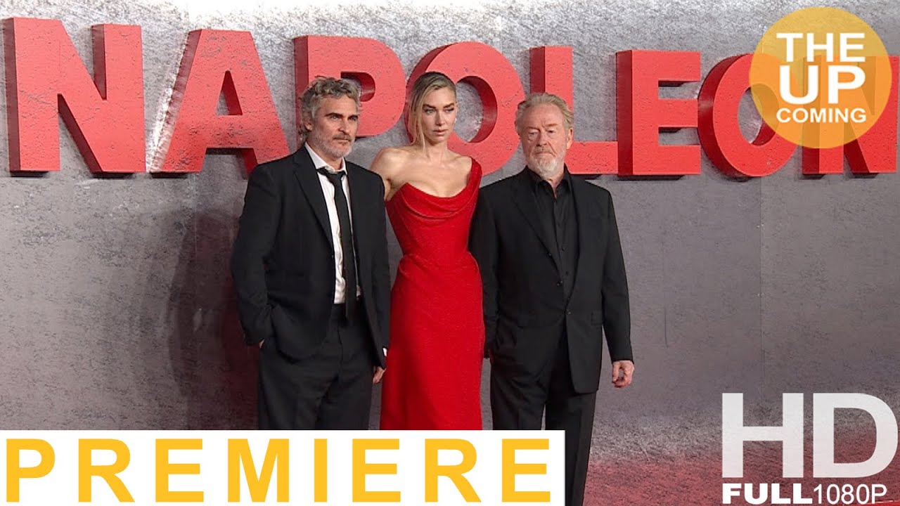 Napoleon premiere arrivals & photocall: Joaquin Phoenix, Ridley Soctt, Vanessa Kerby in London