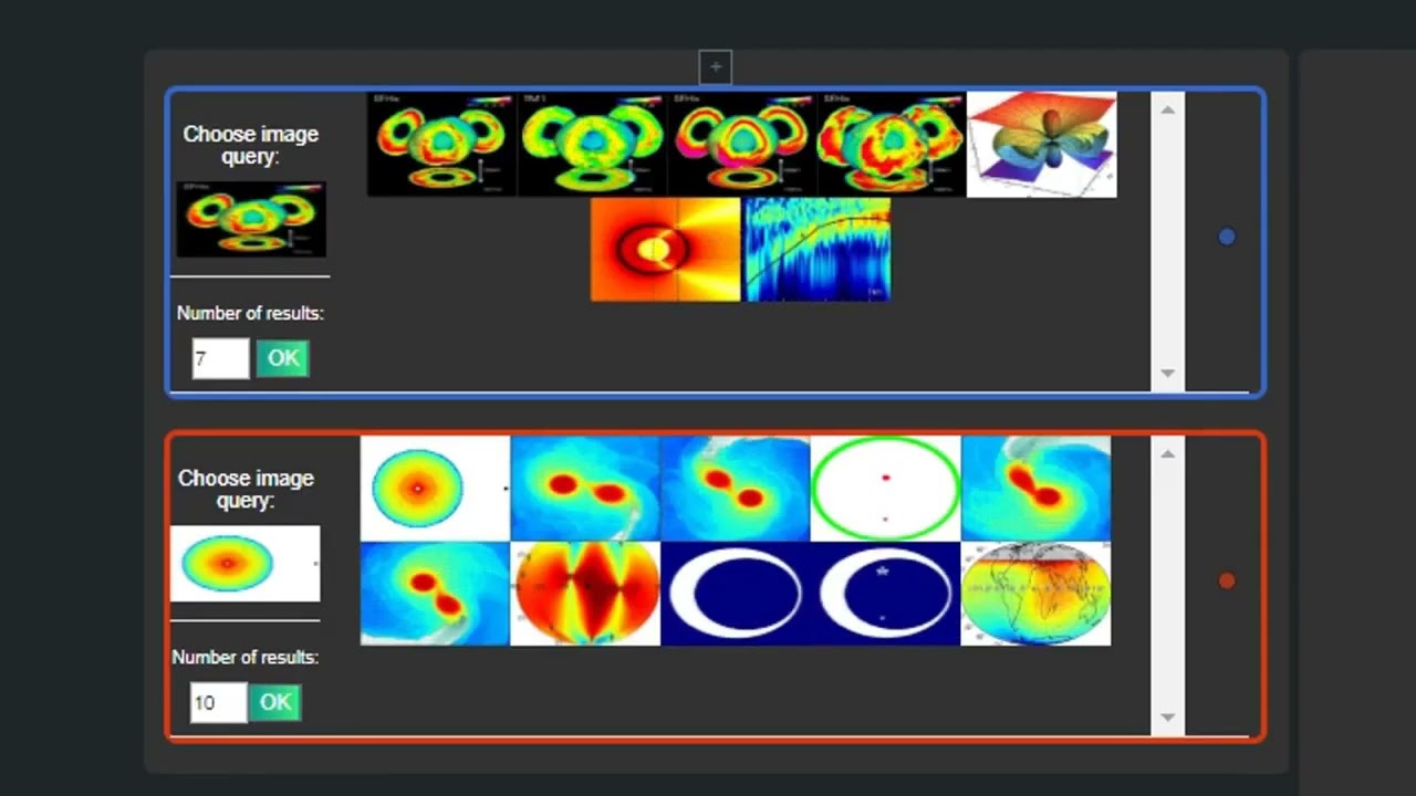 Exploring scientific literature by textual and image content using DRIFT