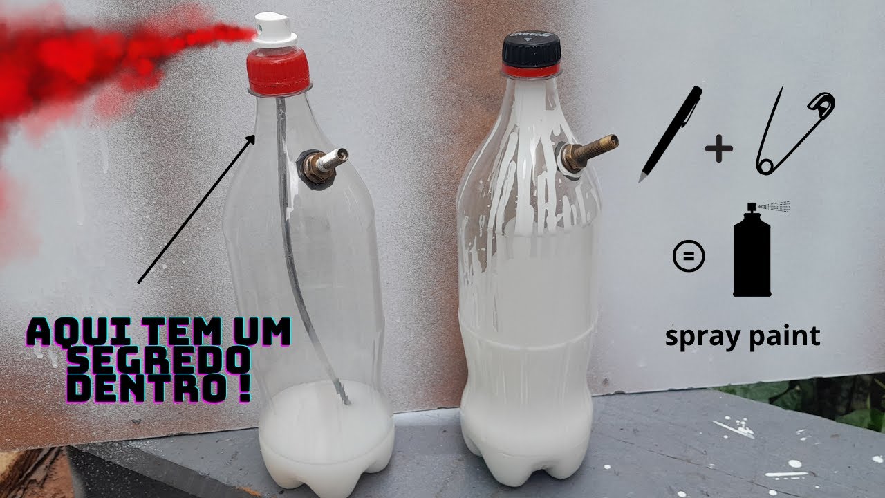 ESSE NÃO É FAKE, É FÍSICA !, O MELHOR SPRAY DE TINTA CASEIRO COM GARRAFA PET DE TODOS OS TEMPOS.