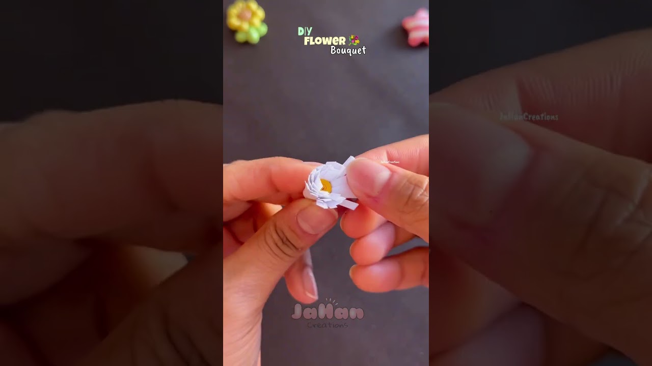 DIY mini paper flower bouquet 💐 #diy #handmade #papercraft #shortvideo #gift