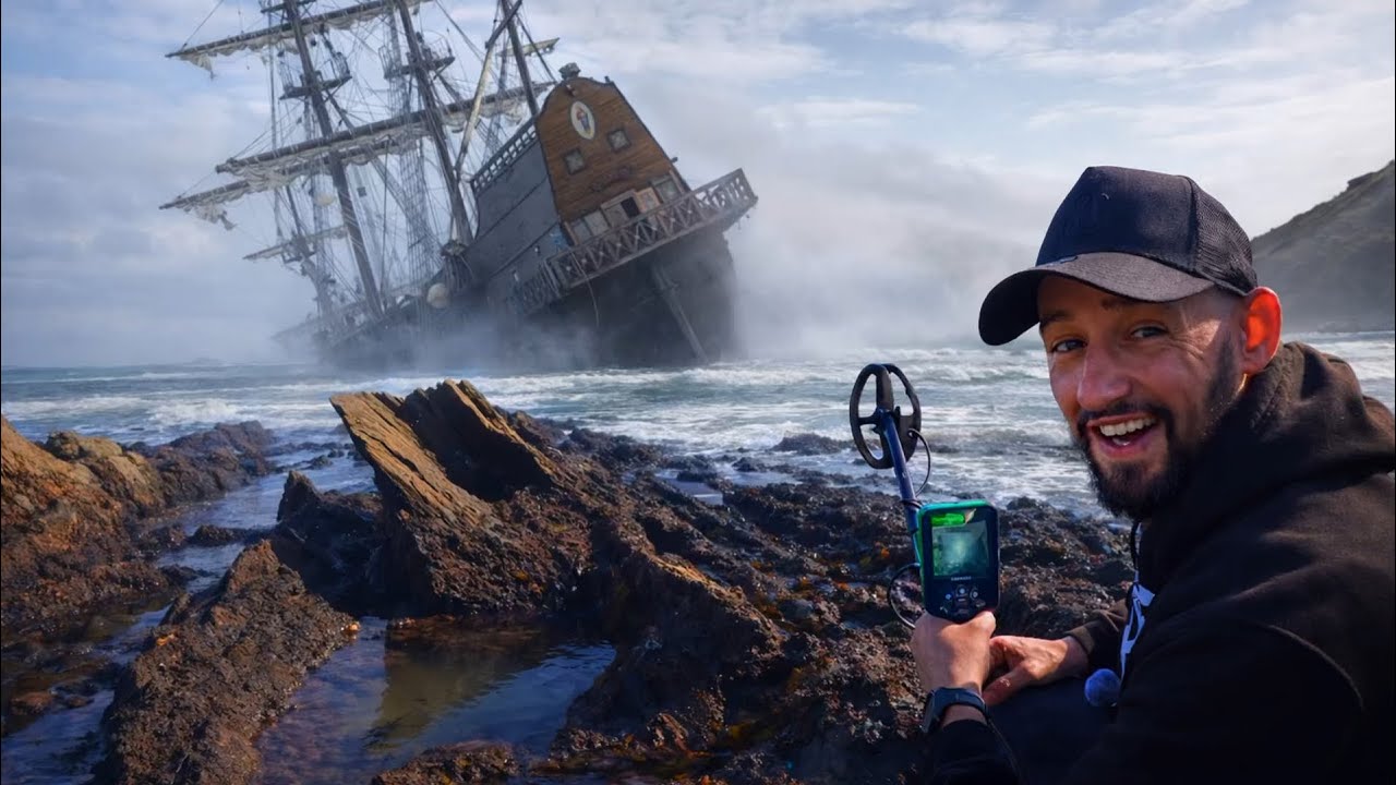 Поиск затонувших кораблей: сокровища Южного Девона, Великобритания, с помощью металлоискателя.