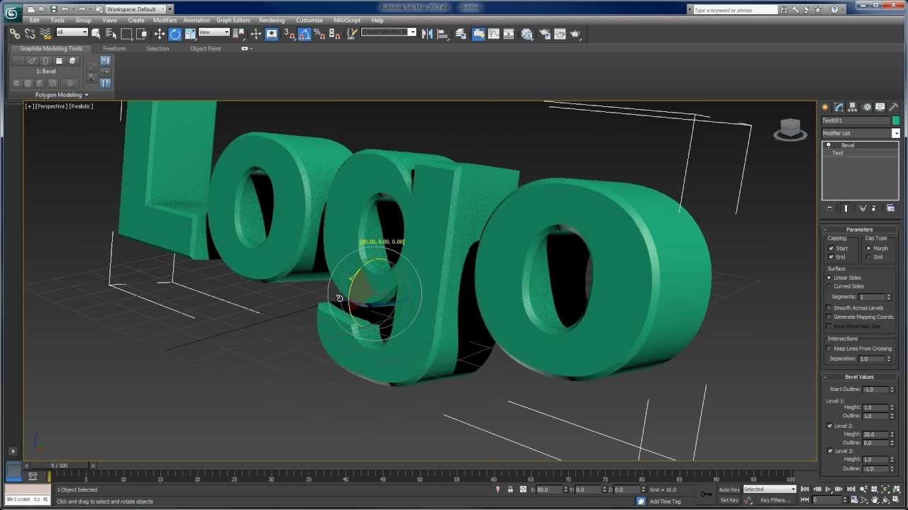 3D Text Animation with 3ds max