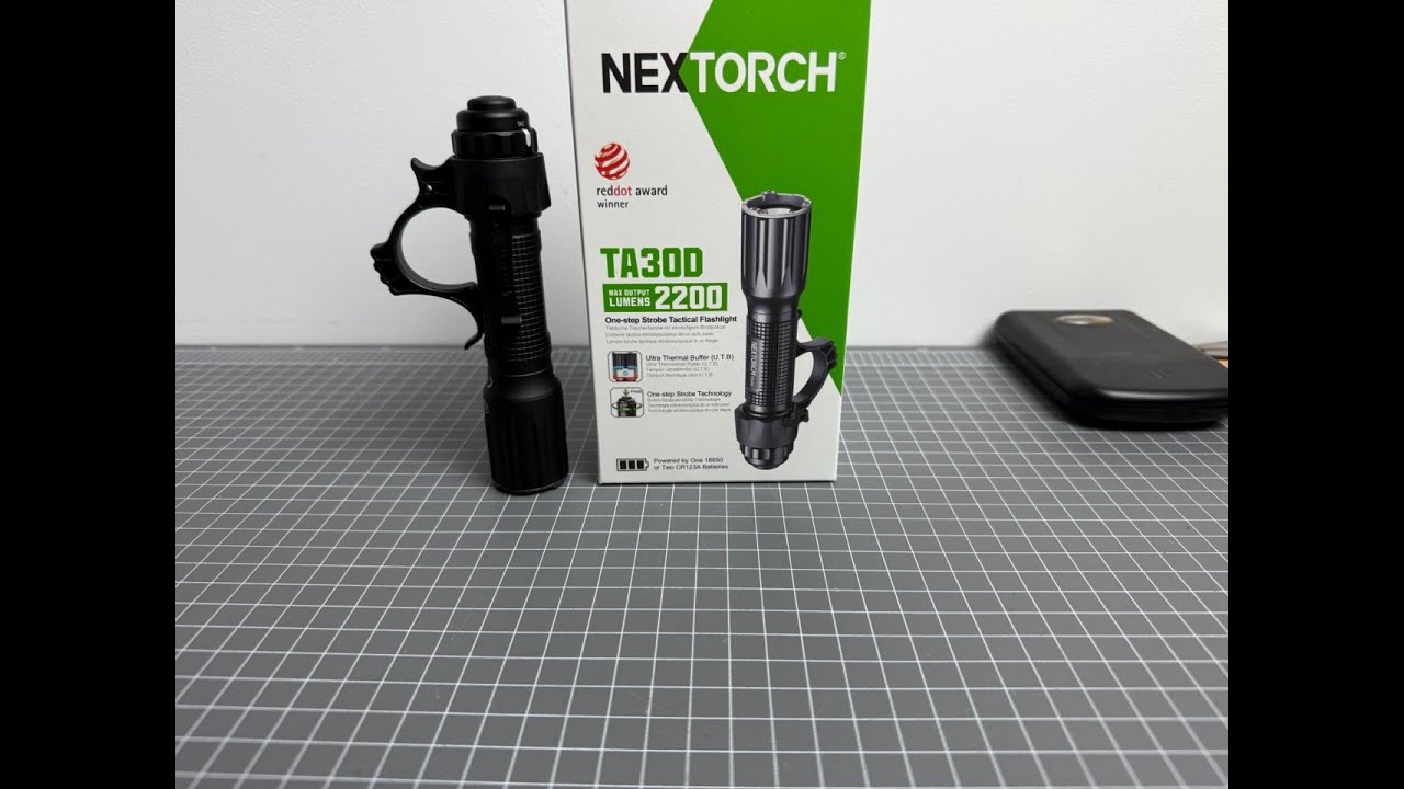 Тактический фонарь Nextorch TA30D с функцией стробоскопа #фонарик #самооборона