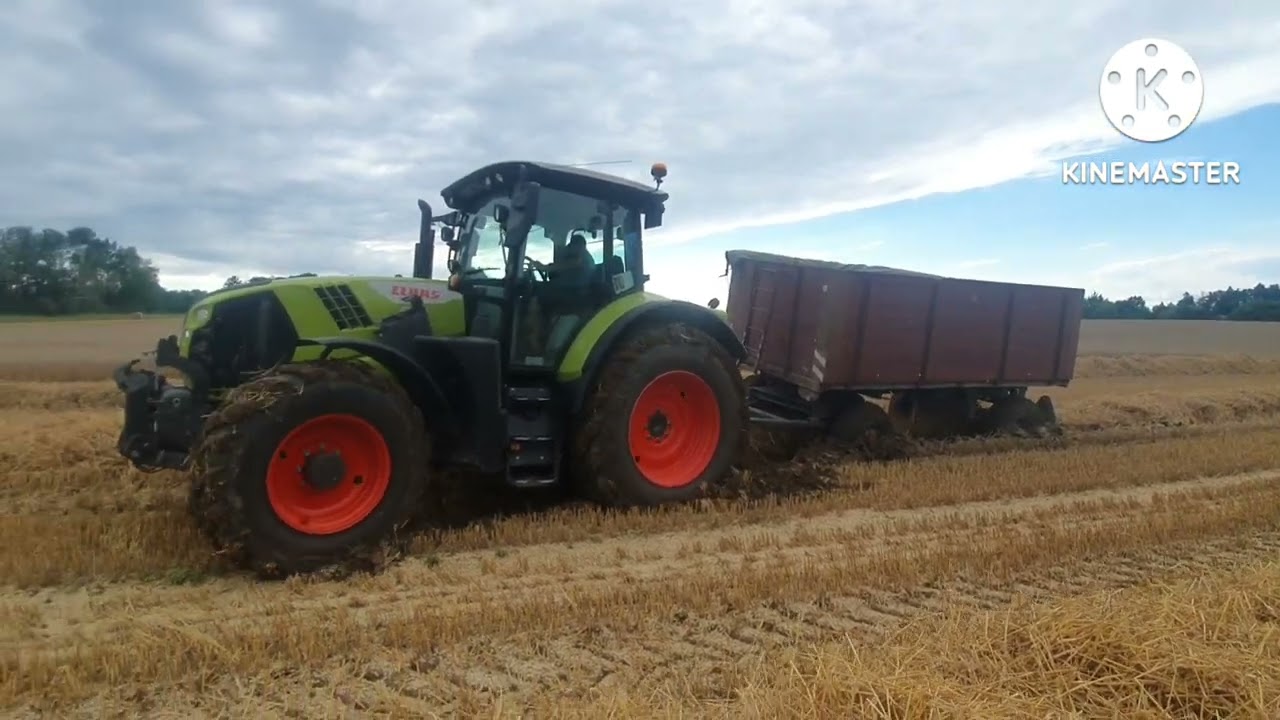 CLAAS ARION 630 stuck in mud // zapadnut&yacute; CLAAS ARION 630  // wtopa CLAAS ARION 630
