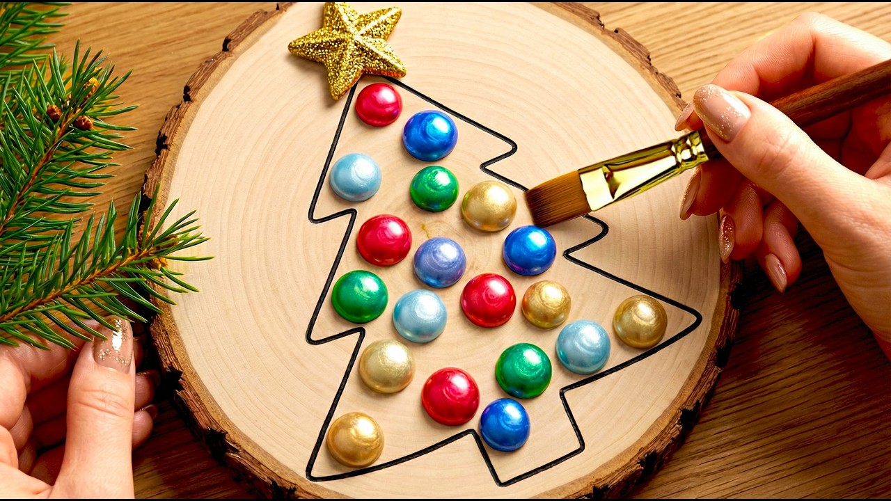 Easy Satisfying Christmas Painting Ideas Anyone Can Do! 🎄⭐️