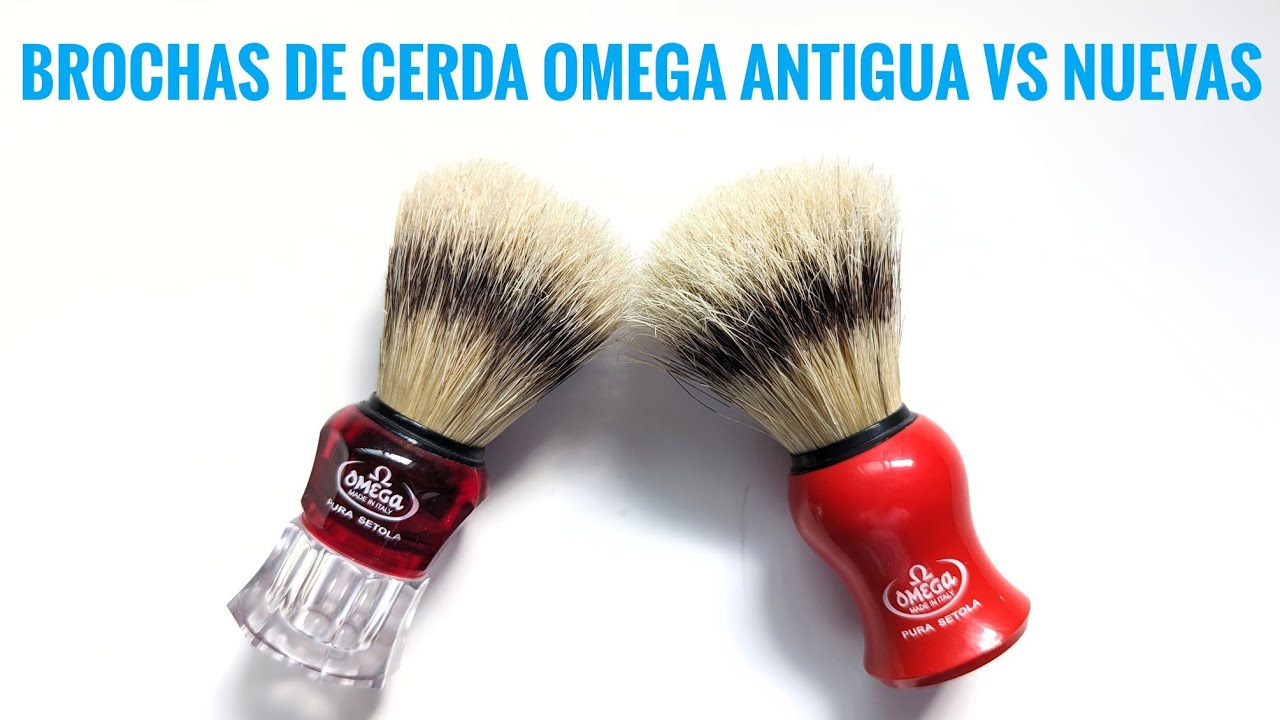Brochas de cerda Omega antigua vs nuevas