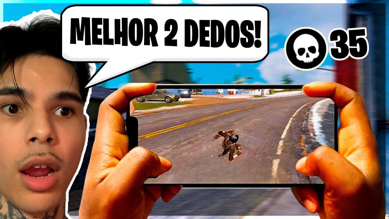 REAGINDO ao MELHOR JOGADOR com HUD de 2 DEDOS do BATTLE ROYALE! (35KILLS) - COD MOBILE